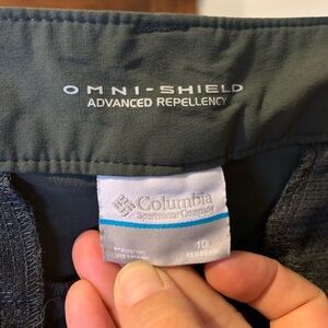Columbia, grey pants/shorts, size 10.